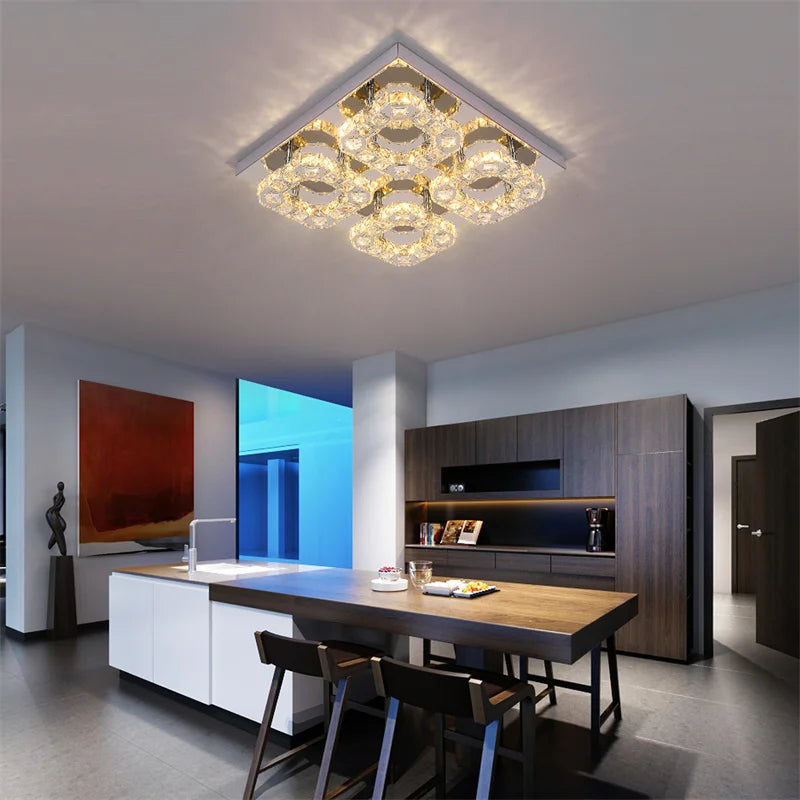 Crystal Led Ceiling Light