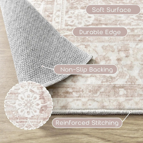 5x7 Pink Nursery Rug