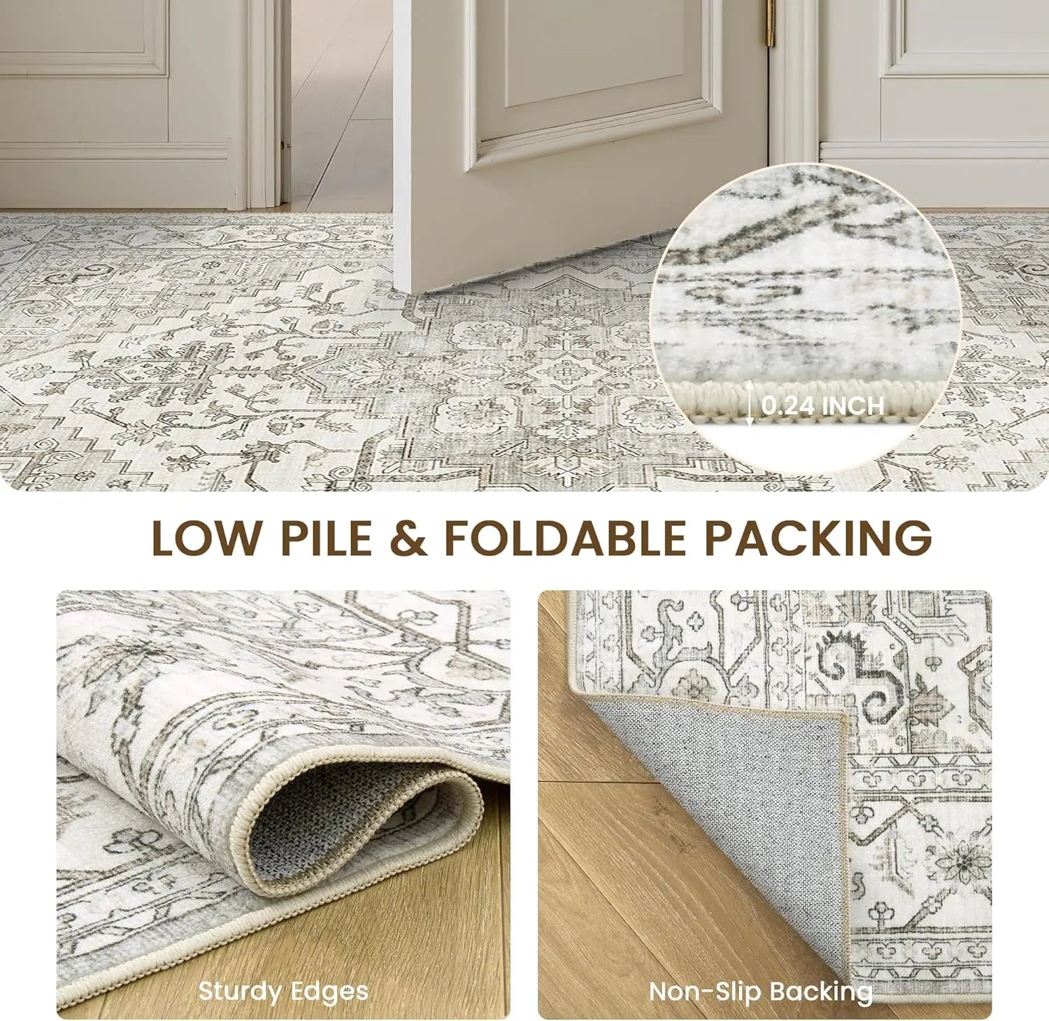8x10 Washable Area Rug