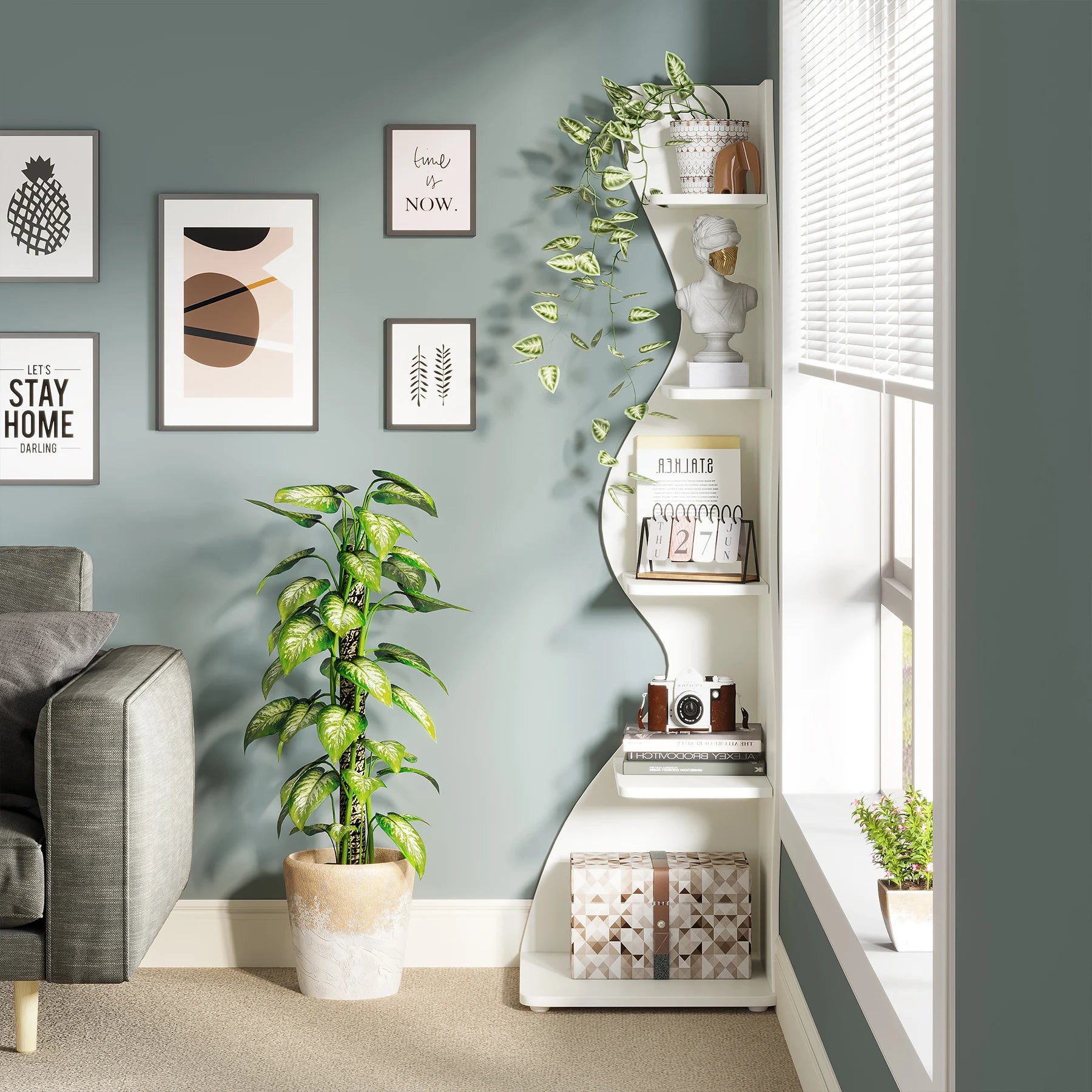 Tribesigns Corner Shelf
