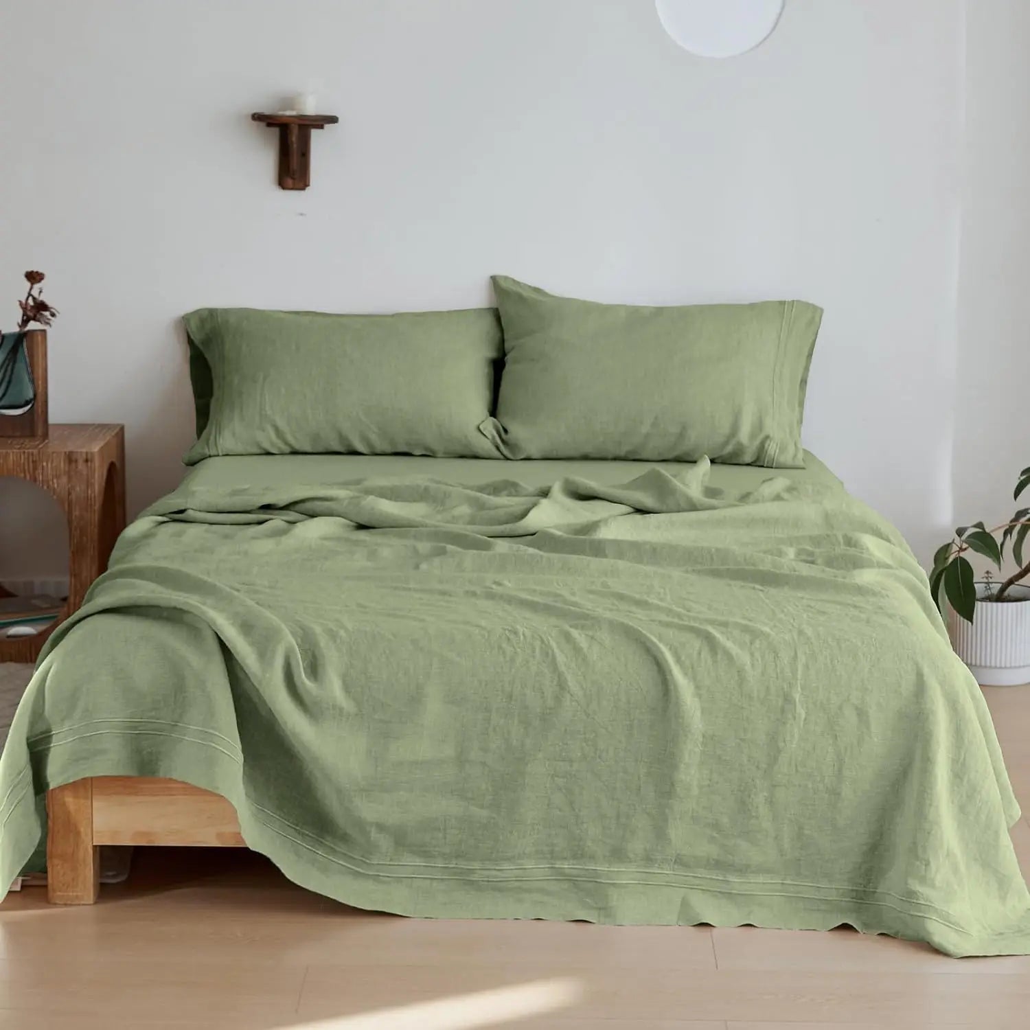 100% Pure Linen Bed Linen Sheet Set