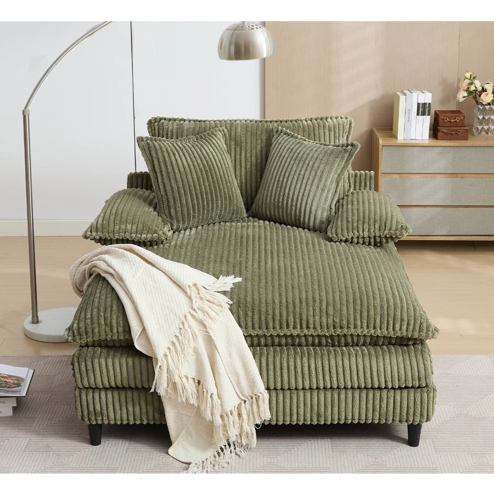 54.75" W Oversized Chaise Lounge Chair