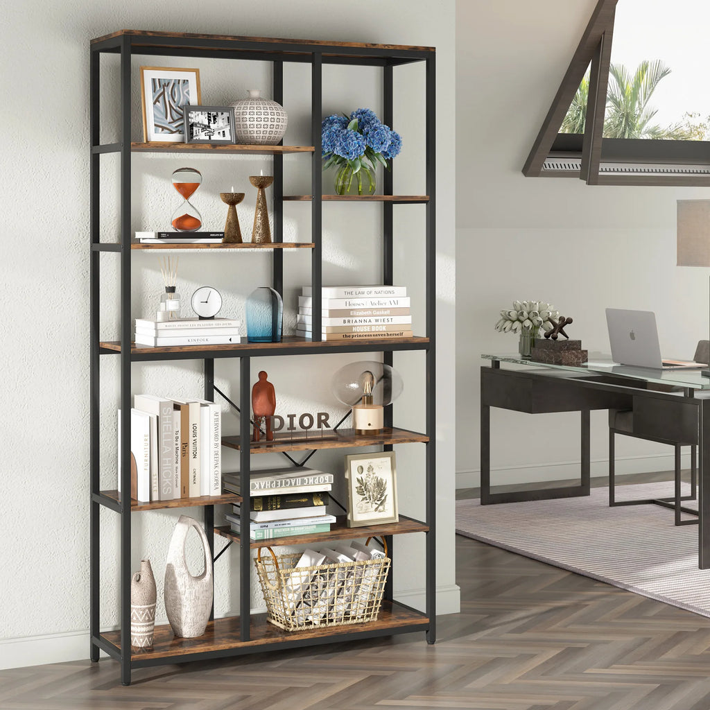 Tribesigns 79 Inches Bookcase with Open Shelves