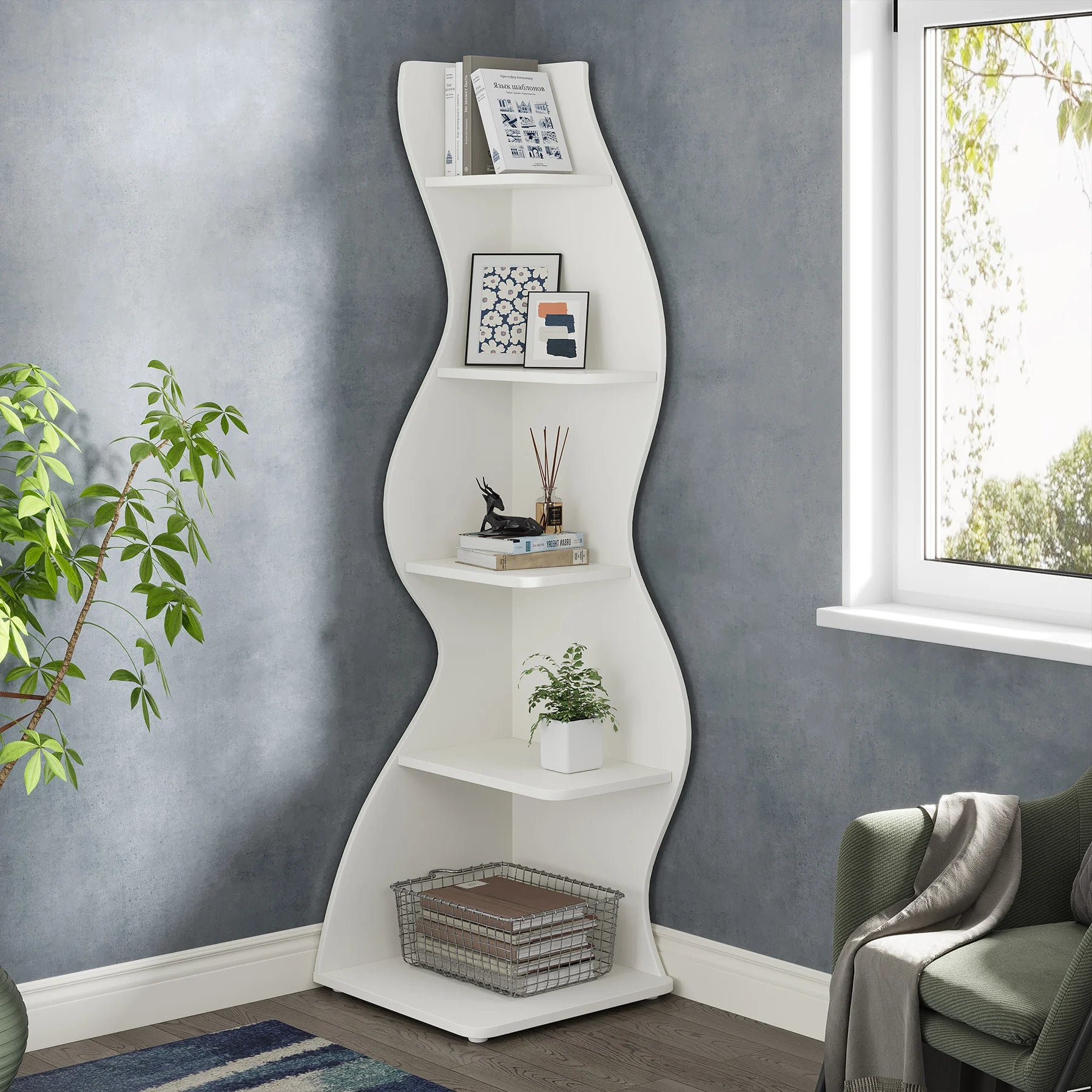Tribesigns Corner Shelf