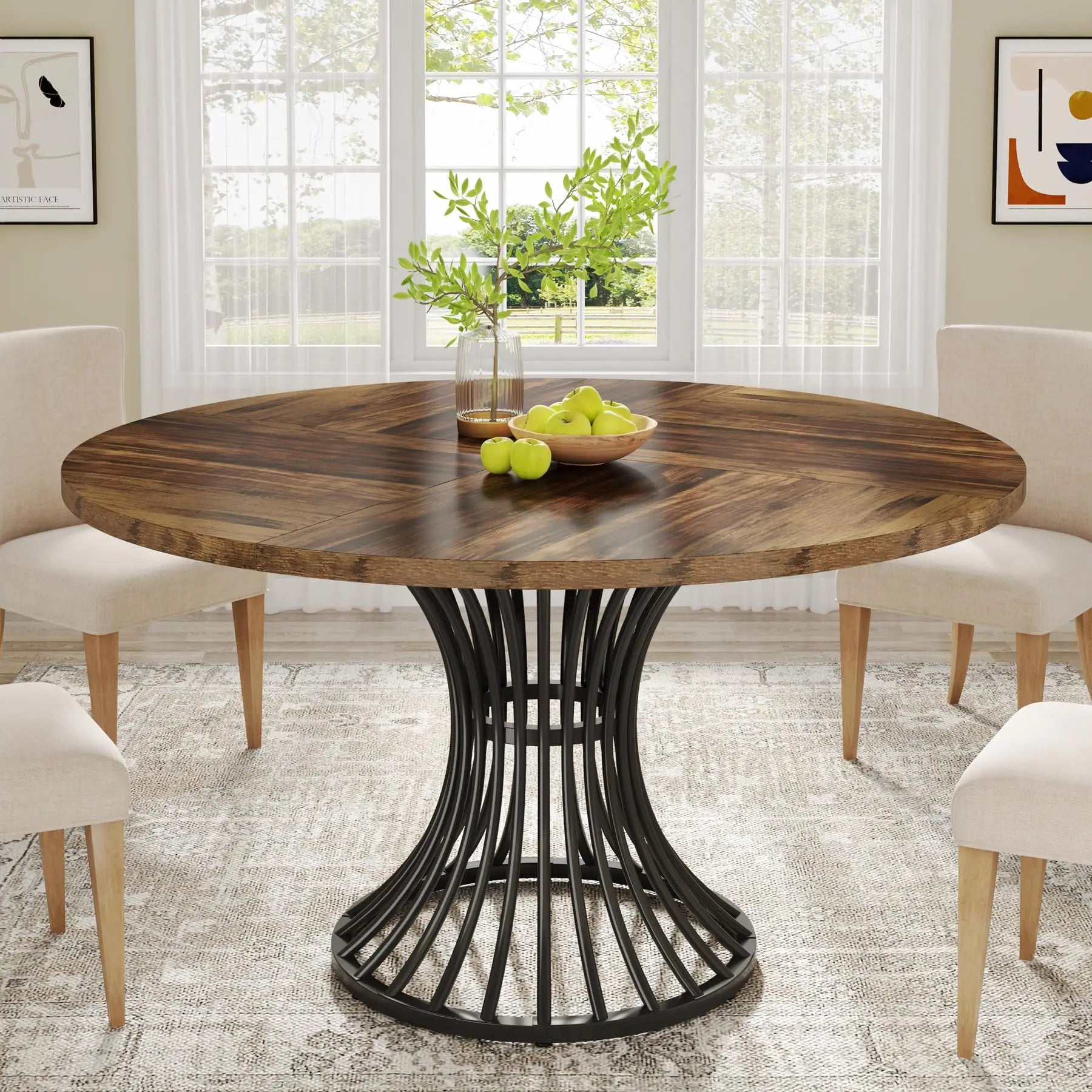 Tribesigns Round Dining Table