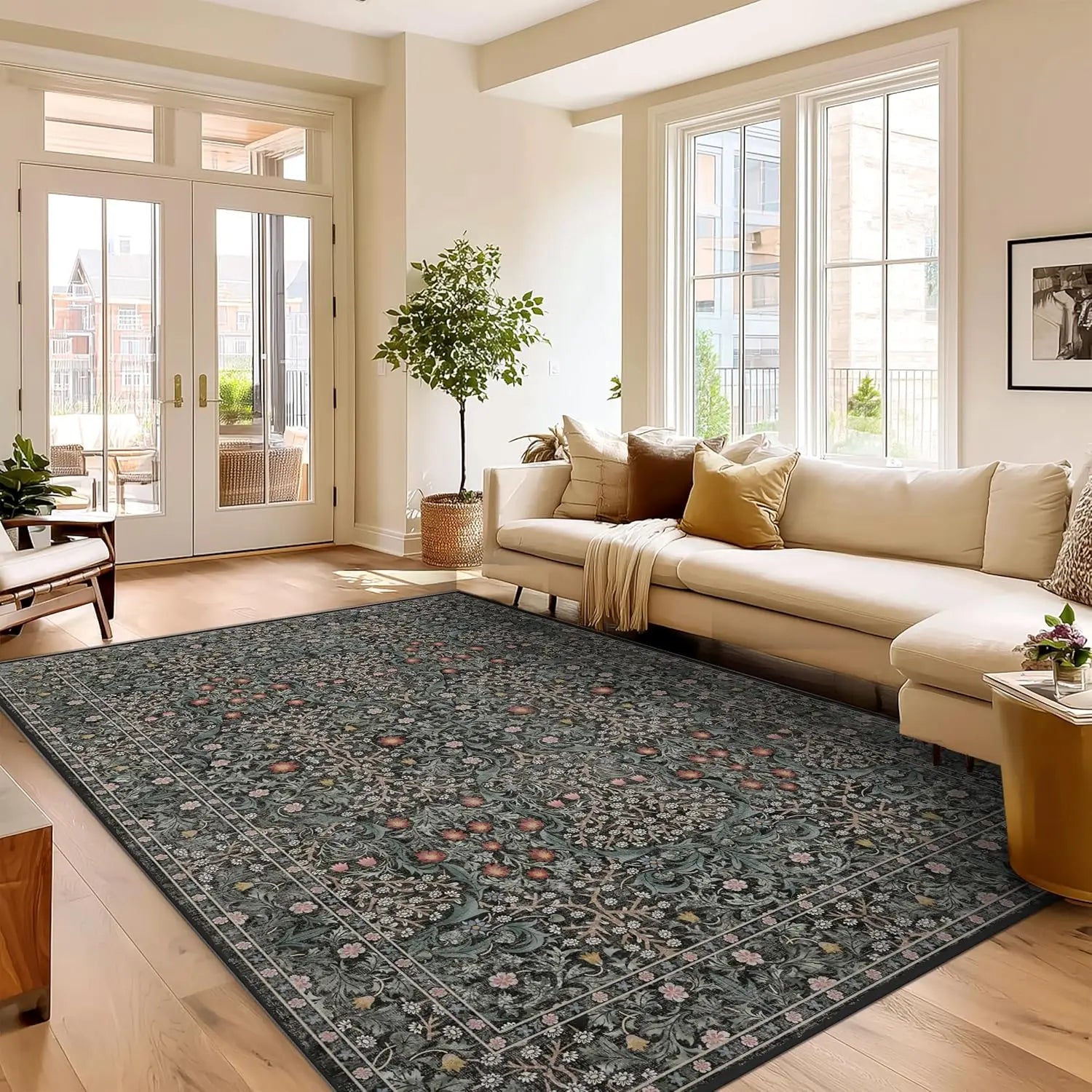 Washable Area Rug 9x12