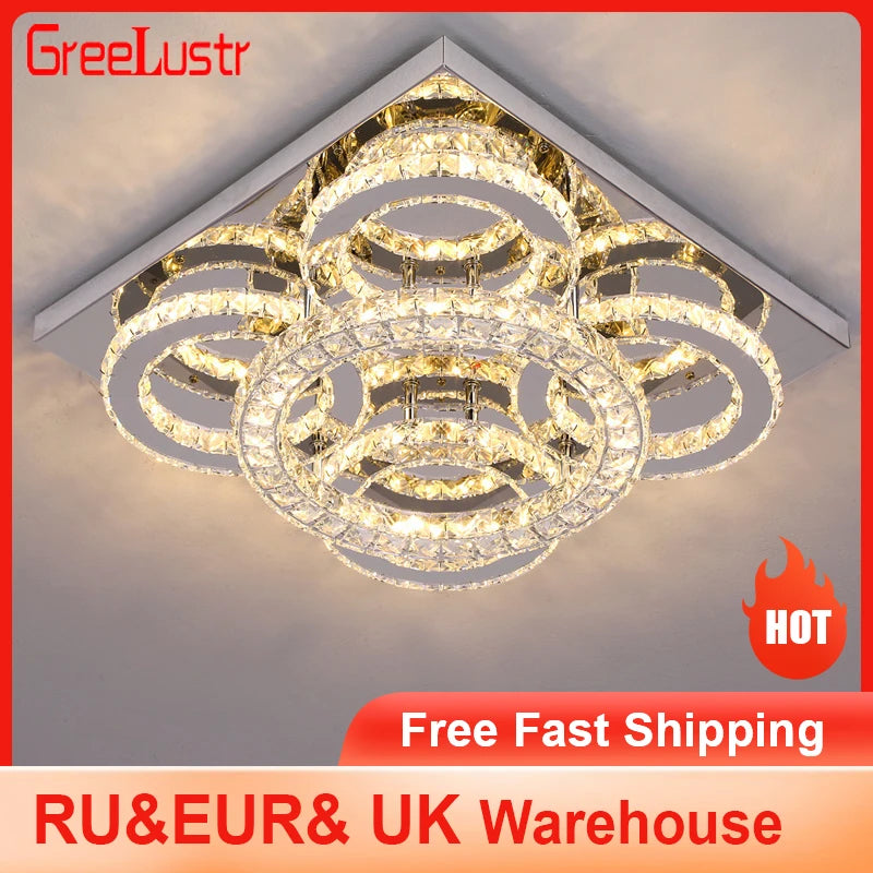 Crystal Led Ceiling Light