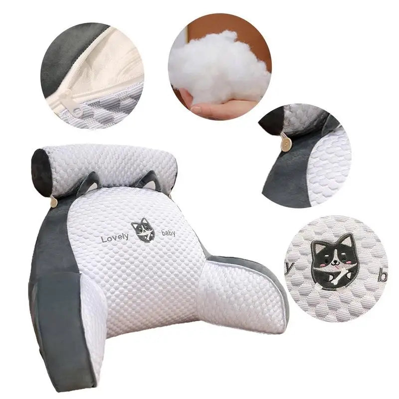 Backrest Pillow With Arms