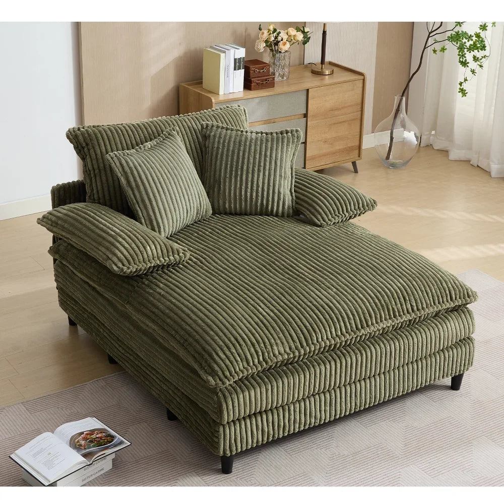 54.75" W Oversized Chaise Lounge Chair