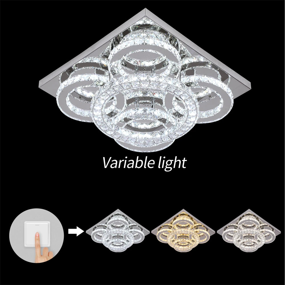 Crystal Led Ceiling Light