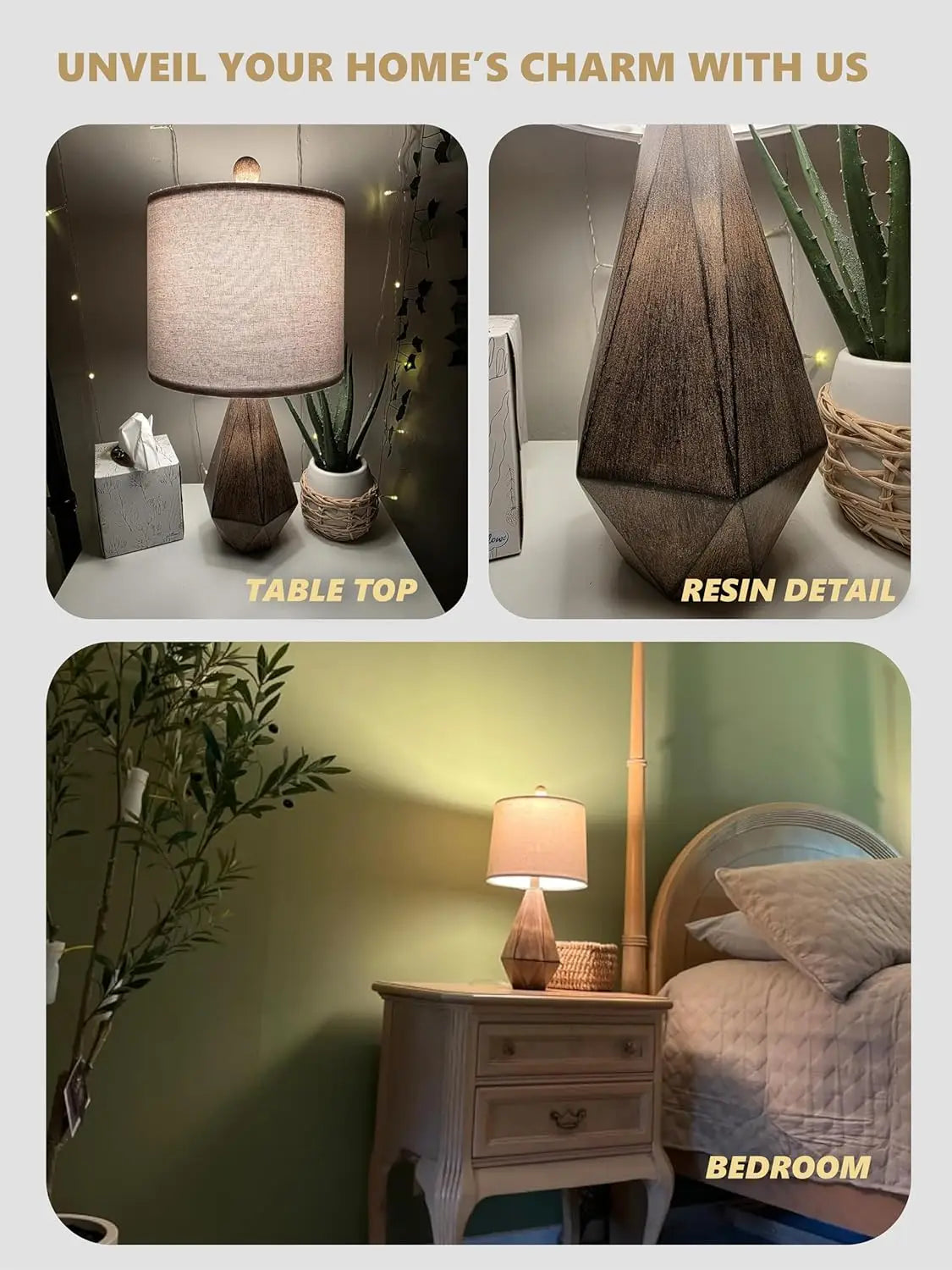 20.25" Retro Farmhouse Table Lamp Set of 2