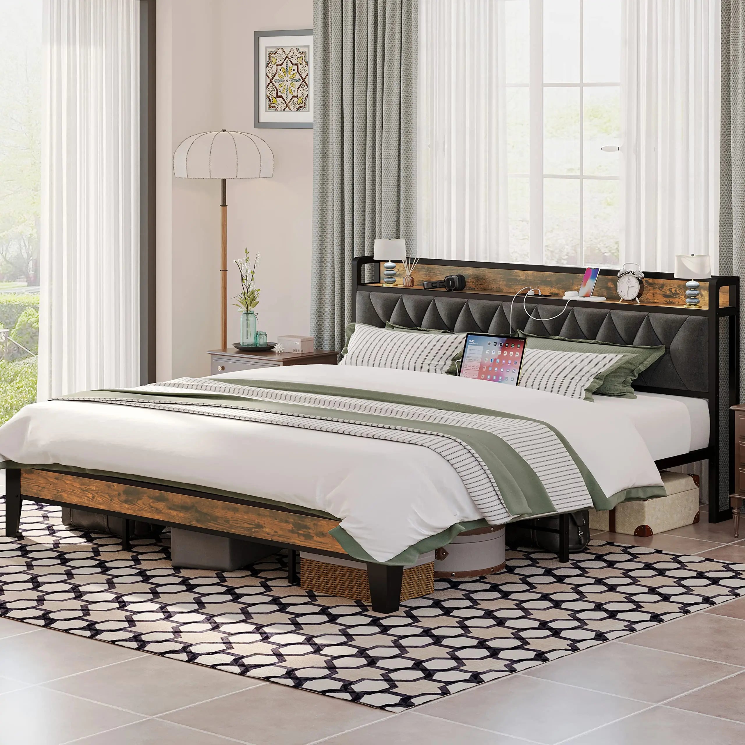 ANCTOR Twin/TwinXL/Full/Queen/King/CaliforniaKing Bed Frames
