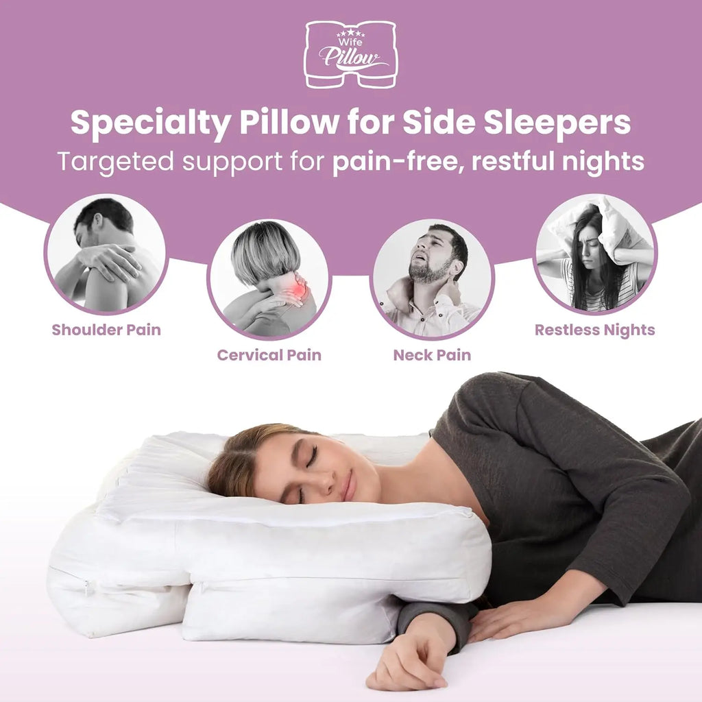Side Sleeper Pillow Arm Hole
