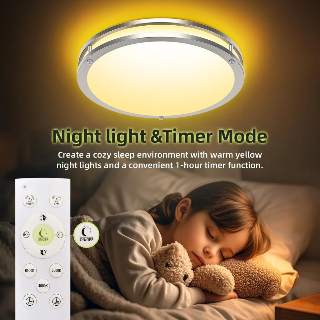 Adjustable Dimmable LED Ceiling Light with Remote